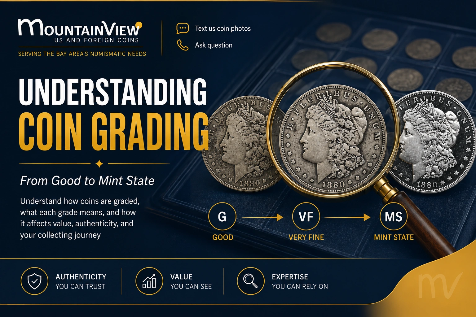 Understanding coin grading process